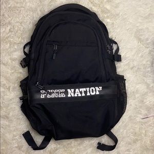 PINK NATION BLACK BACKPACK